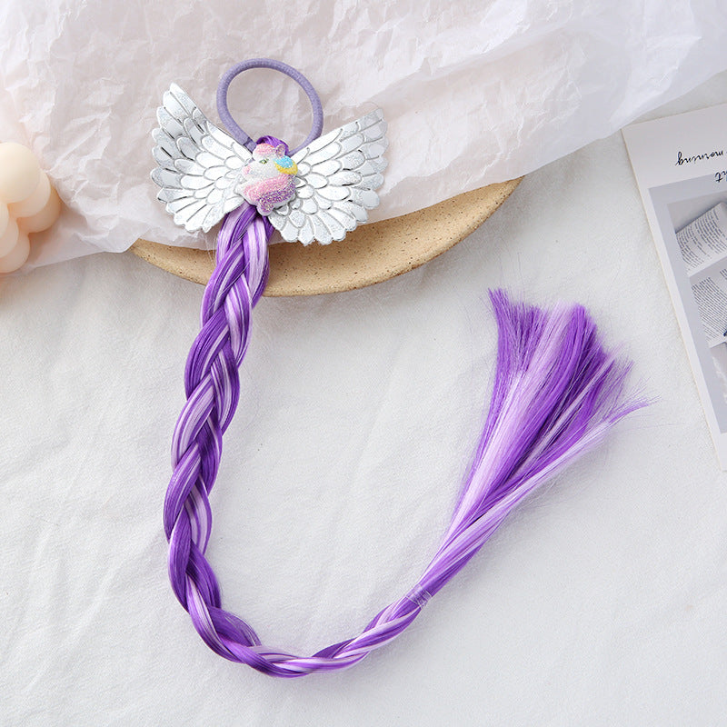 Wholesale Colorful Wig Braid Fabric Hair Scrunchies